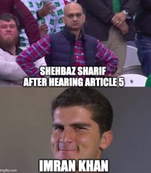 Pakistan no confidence vote Meme Template
