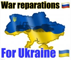 War reparations for Ukraine Meme Template