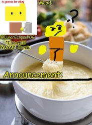 Luna's Rondu on the Fondue temp 2.0 Meme Template