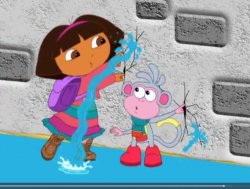 Dora Plugging Hole Meme Template