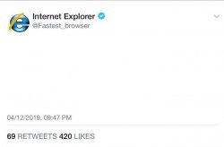 Internet Explorer twitter Meme Template