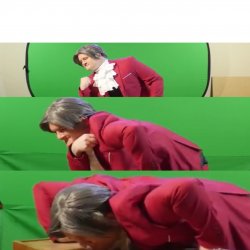 Edgeworth’s defeat animation Meme Template