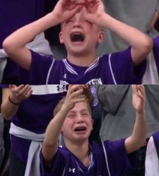 Northwestern Crying Kid Meme Template