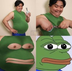 Pepe the frog shirt Meme Template