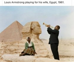 Louis Armstrong in Egypt Meme Template