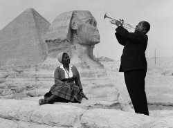 Louis Armstrong in Egypt Meme Template