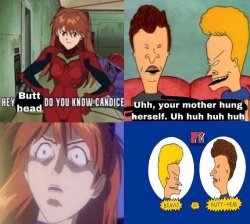 Beavis and Butthead anime Meme Template