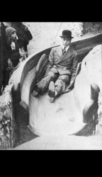 King George VI on a slide Meme Template