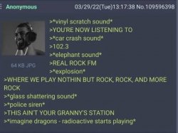 Real rock radio Meme Template