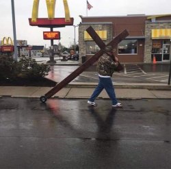 McDonald's crucifix Meme Template