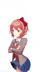 Sayori is disappointed Meme Template