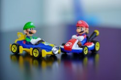 Mario and Luigi Karts Conversation Meme Template