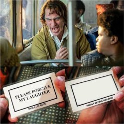 Joker Bus Card Meme Template