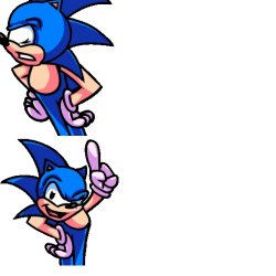 Sonic Says Drake Hotline Bling Meme Template