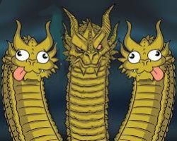 Three headed dragon Meme Template