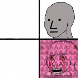 Wojak react rage Meme Template