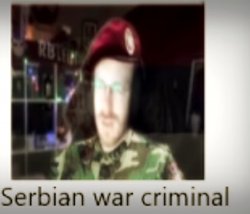 Serbian war criminal Meme Template