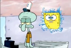 SpongeBob and Squidward Meme Template