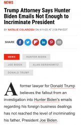 Hunter Biden emails not enough to incriminate President Biden Meme Template