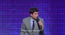 John Mulaney "And I said, Promise?" Meme Template