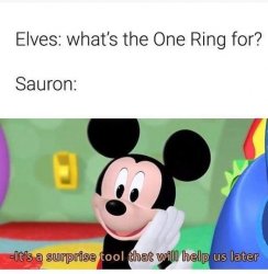 Mickey Sauron Meme Template