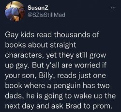 Gay kids read thousands of books about straight characters Meme Template