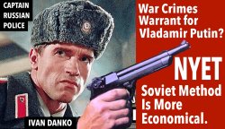 War Crimes Warrant for Vladamir Putin meme Meme Template