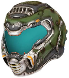 Doom Guy Helmet Meme Template