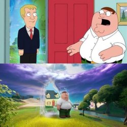 Peter in Fortnite Meme Template