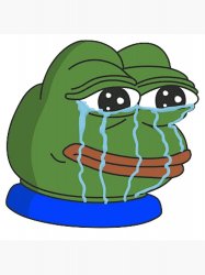 PEPE cry Meme Template