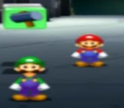 mario bros. stare Meme Template