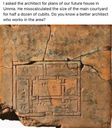 Sumerian architect Meme Template