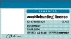Zoophile hunting license Meme Template