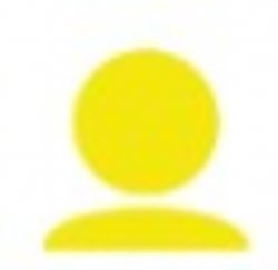 Yellow man icon transparent Meme Template