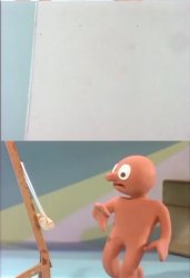 Morph terrified by a painting Meme Template