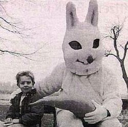 creepy easter bunny Meme Template