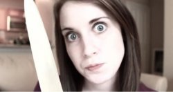 Overly Attached Girlfriend Knife Meme Template