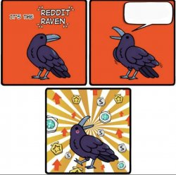 Reddit Raven Meme Template