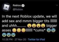 Roblox tweet Meme Template