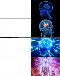 Expanding brain 4 Meme Template