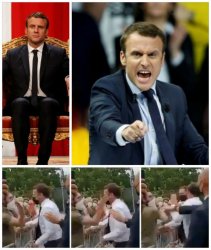 Emmanuel Macron 2,022 = Egotism Trip Meme Template