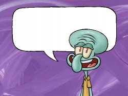 Fun Fact with Squidward blank Meme Template