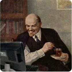 Lenin computer Meme Template