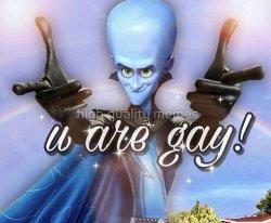 ✨Megamind you are gay✨ Meme Template