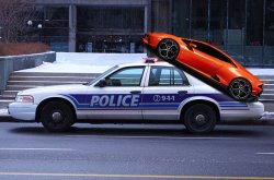 Brand New Lamborghini F**k a cop car Meme Template