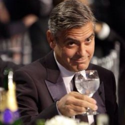 George Clooney Cheers Meme Template