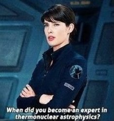 When did you become an expert in thermonuclear astrophysics meme Meme Template