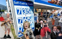 Democrats gas station template Meme Template