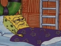 SpongeBob waking up Meme Template