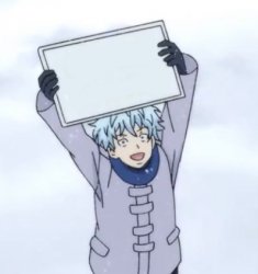 Kaido holding a sign Meme Template